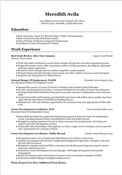 Artifacts: Resume